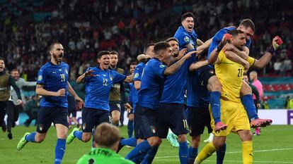 Italia gana la final de la Eurocopa en penaltis contra Inglaterra en Wembley.