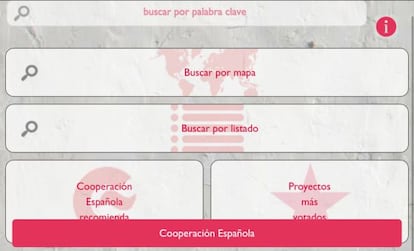 Imagen del menú principal de la aplicación EsTuCoo.