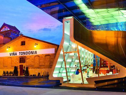 Tienda de Zaha Hadid para la bodega Vi&ntilde;a Tondonia, en Haro (La Rioja).