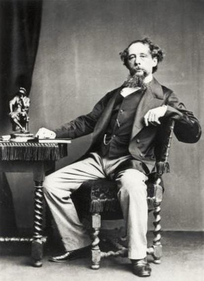 Retrato del escritor brit&aacute;nico Charles Dickens (1812-1870).