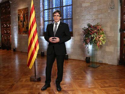 El presidente catal&aacute;n, Carles Puigdemont.