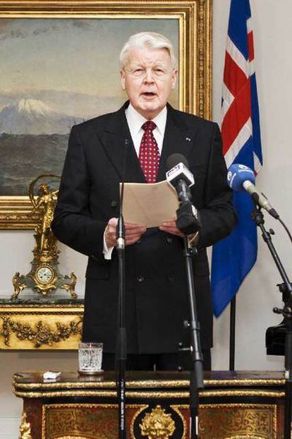 El presidente islandés, Olafur Ragnar Grimsson.