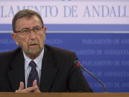 El presidente del Parlamento de Andaluc&iacute;a, Manuel Gracia.