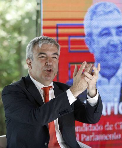 El candidato de Ciudadanos al Parlamento Europeo, Luis Garicano, en un acto público.