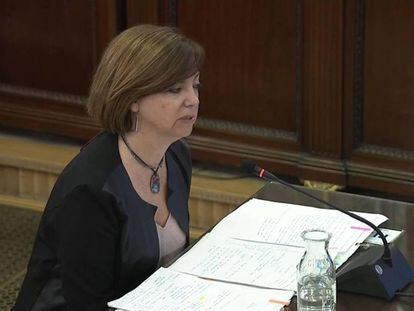 La exconsejera de Gobernación Meritxell Borràs en el juicio del 'procés'. En vídeo, las respuestas de Borràs.