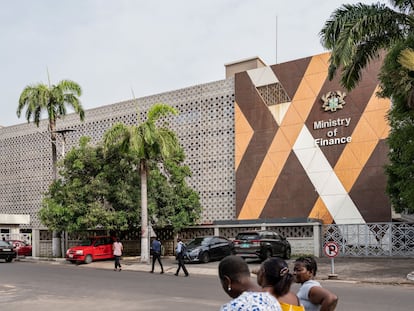 Ministerio de Economía de Ghana, en Accra.