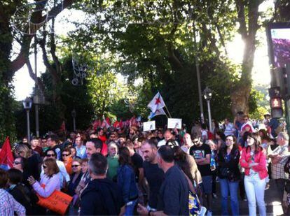 Manifestaci&oacute;n en Santiago 