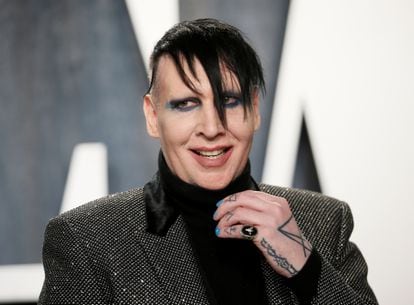Marilyn Manson, at the Oscar party organized by the magazine 'Vanity Fair' last February.
