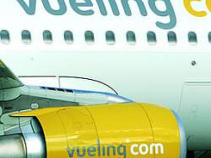 Avión de Vueling en el aeropuerto de Barajas