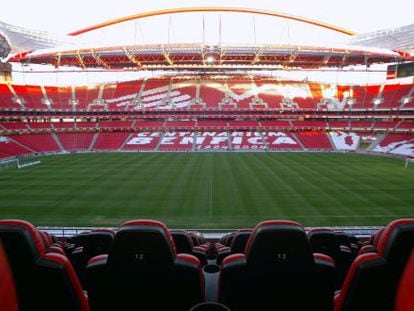 Vista del estadio Da Luz de Lisboa.