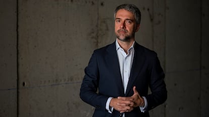 Carlos Franganillo, en Torrespaña, Madrid.