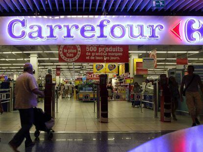 Un supermercado Carrefour en Niza (Francia).