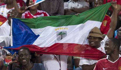 Los aficionados de Guinea Ecuatorial.