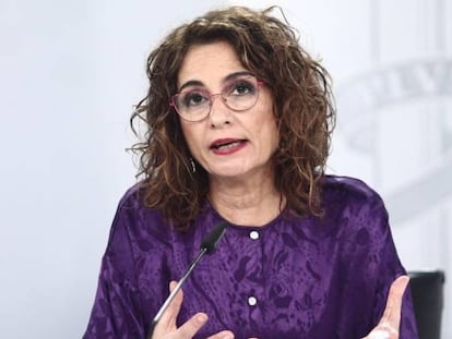 La ministra portavoz y de Hacienda en funciones, María Jesús Montero.