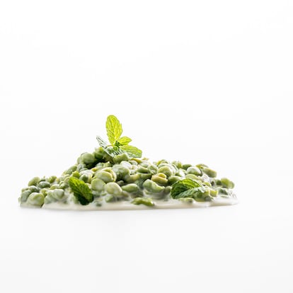 Receta de Aduriz, garbanzos verdes y puchero
