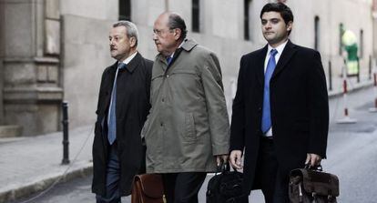 El exconsejero José Manuel Suárez del Toro, a su llegada a la Audiencia Nacional.