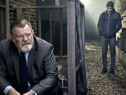 Brendan Gleeson y Harry Treadaway en una imagen de la serie 'Mr. Mercedes'.