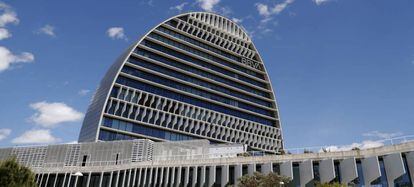 Edificio La Vela en Madrid, sede BBVA.