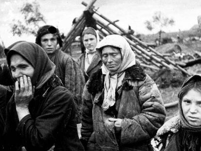 Ciudadanos bielorrusos en Belarus en 1941.