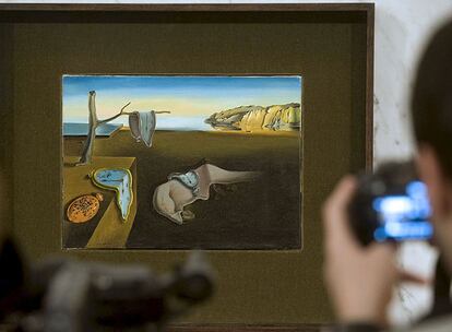 'La persistencia de la memoria', en la imagen, de Salvador Dalí en el museo de Figueres.