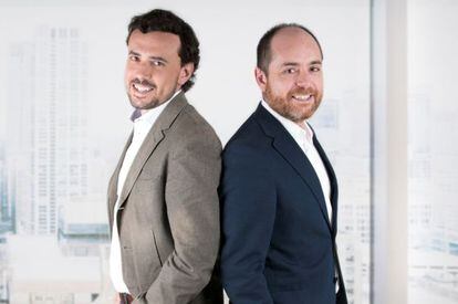 El actual equipo directivo de LetsBonus: el consejero delegado, Juan Luis Rico; y el director financiero, Joan Pina.