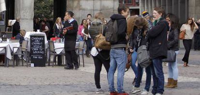 Turistas en el centro de Madrid