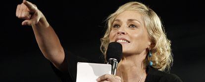 La actriz Sharon Stone en una imagen del 25 de septiembre de 2008