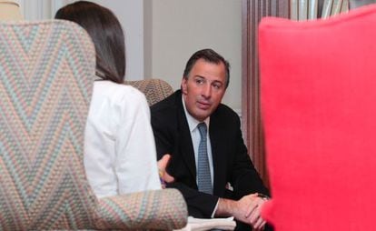 El canciller de México, José Antonio Meade, durante la entrevista con EL PAÍS.