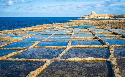 Las salinas de Masalform, en la isla de Gozo (Malta).