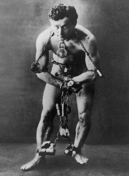 Harry Houdini, en una actuación en 1899.