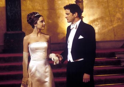Amanda Bynes y Colin Firth, en un fotograma de la película 'Un sueño para ella' (2003).
