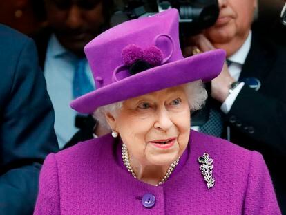 La reina Isabel II de Inglaterra, en febrero de 2020.