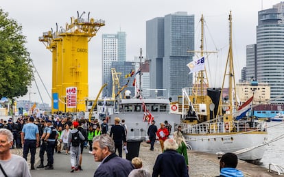 Visitors during World Port Days, an annual event held in the Dutch city.