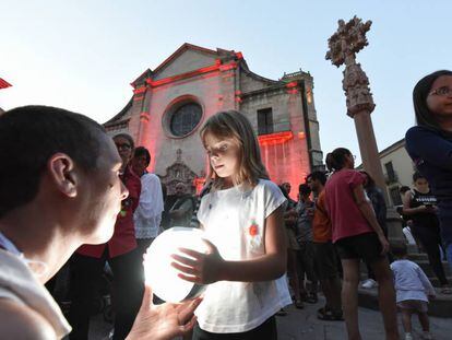 Un momento del espect&aacute;culo inaugural de Fira T&agrave;rrega.