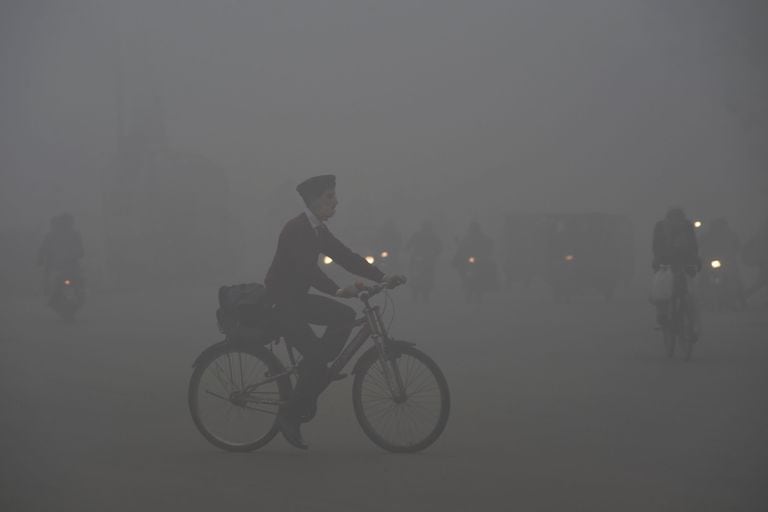 Episodio de contaminación en Lahore, Pakistán, la semana pasada.