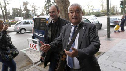 El presidente de Ausbanc, Luis Pineda, el pasado lunes, en Madrid.