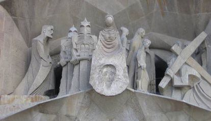 Algunas de las esculturas de Subirachs para la Sagrada Familia.