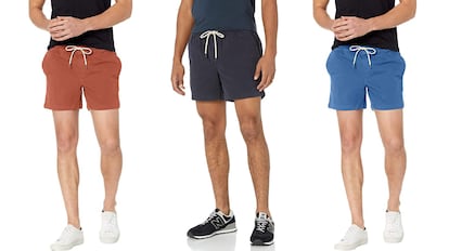 Seis pantalones cortos de hombre para vestir, en múltiples colores