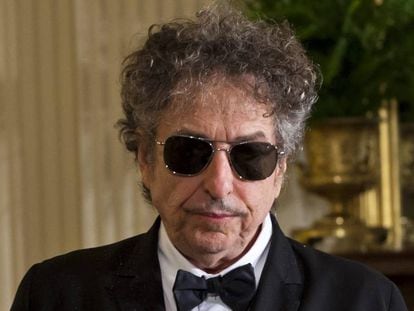 Bob Dylan, el maig del 2012, quan va rebre de Barack Obama la Medalla de la Llibertat.