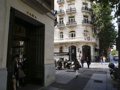 Una tienda de Zara en la calle Serrano de Madrid