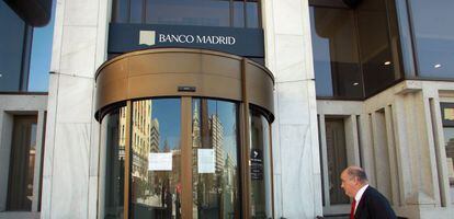 Imagen de la sede de Banco Madrid.