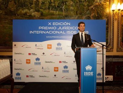 Germán Ruiz, director de Desarrollo de Negocio y adjunto al Director General de ISDE, en la entrega de premios de la última edición.