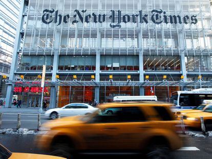 Sede del diario 'The New York Times' en la Octava Avenida en Manhattan.