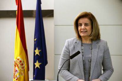 La ministra de Empleo, F&aacute;tima B&aacute;&ntilde;ez 