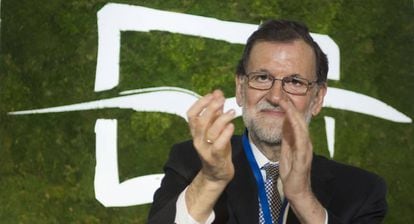 El presidente del Partido Popular, Mariano Rajoy, en la inauguraci&oacute;n del XIV Congreso Nacional de Nuevas Generaciones (NNGG) 