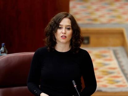  La presidenta de la Comunidad de Madrid, Isabel Díaz Ayuso