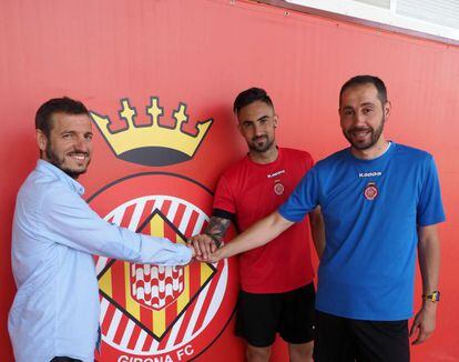 Cárcel, Richy y Machín posan esta semana en Montilivi.