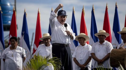 Daniel Ortega, presidente de Nicaragua, durante un acto en julio de 2019.