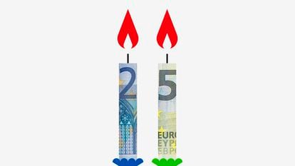 Los 25 años del euro