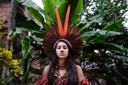 Brazilian activist Samela Sateré Mawé.